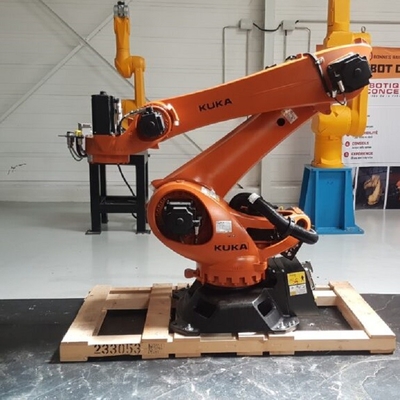 KUKA KR 180 R3200 PA 5 άξονες ρομποτικό χέρι με 180KG ωφέλιμο φορτίο για συσκευαστή ως ρομπότ παλετισμού