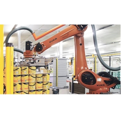 KUKA KR 180 R3200 PA 5 άξονες ρομποτικό χέρι με 180KG ωφέλιμο φορτίο για συσκευαστή ως ρομπότ παλετισμού