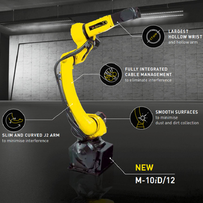 FANUC Robot M-10iD/12 Βιομηχανικό Ρομπότ με 6 Άξονες για το χειρισμό υλικών