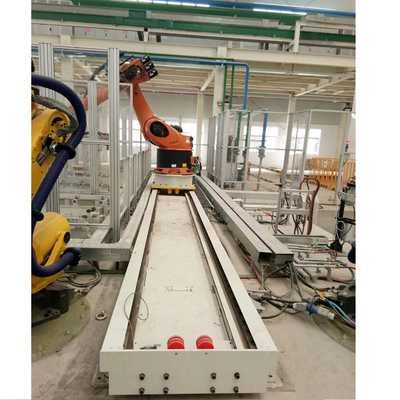 Ρομπότ FANUC με ωφέλιμο φορτίο 500KG για χειρισμό υλικού ως σιδηροδρομικές γραμμές ρομπότ