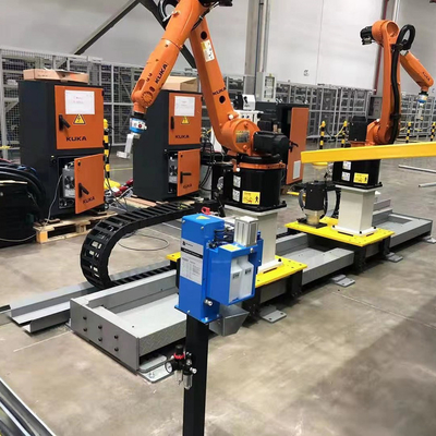 Ρομπότ FANUC με ωφέλιμο φορτίο 500KG για χειρισμό υλικού ως σιδηροδρομικές γραμμές ρομπότ