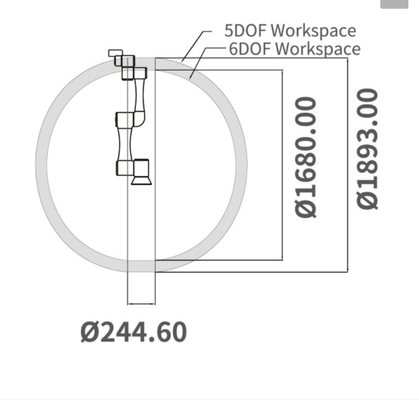 Τεχνολόγος Ρομπότ TM5-900 Με 900MM Επέκταση Και 4KG Χρήσιμο φορτίο Από 6 Aixs Manipulator Ως Cobot