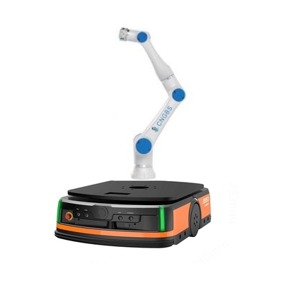 Ρομπότ AGV Q3-600C ωφέλιμο φορτίο 600kg με CNGBS Cobot Robot Arm για το έργο αυτοματισμού ως AGV