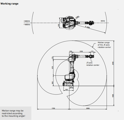 Ρομποτικός παλλετιστής FANUC M-710iC/70 Μηχανή χειρισμού υαλοσυλλέκτη ρομπότ χειρισμού υγρών ρομπότ Προμηθευτής αποθεμάτων