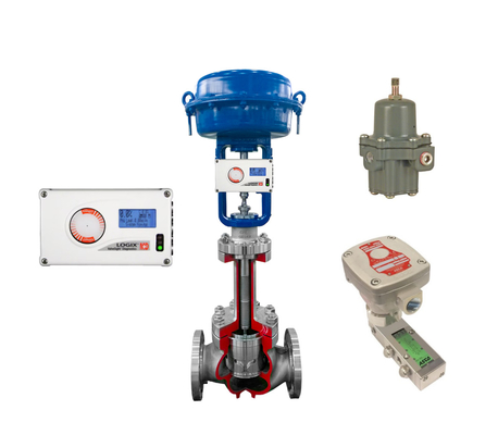Πνευματική βαλβίδα ελέγχου με ροή Logix 520MD Positioner για έλεγχο βαλβίδας έξυπνη ψηφιακή ροή Serve positioner βαλβίδας