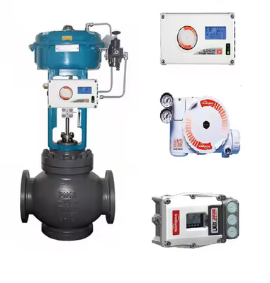 Positioner βαλβίδων Flowserve 3200MD με το ρυθμιστή φίλτρων βαλβίδων ελέγχου ροής και βαλβίδων σωληνοειδών ASCO 551 67CFR