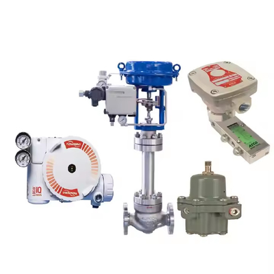 Positioner βαλβίδων Flowserve 3200MD με το ρυθμιστή φίλτρων βαλβίδων ελέγχου ροής και βαλβίδων σωληνοειδών ASCO 551 67CFR