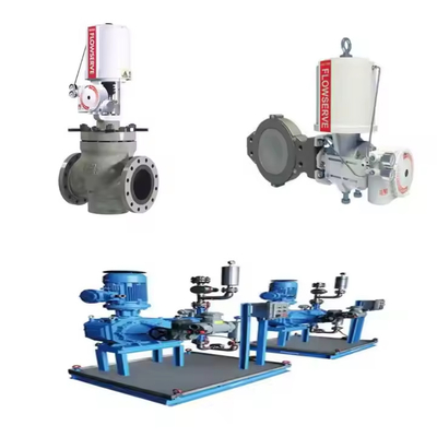 Positioner βαλβίδων Flowserve 3200MD με το ρυθμιστή φίλτρων βαλβίδων ελέγχου ροής και βαλβίδων σωληνοειδών ASCO 551 67CFR