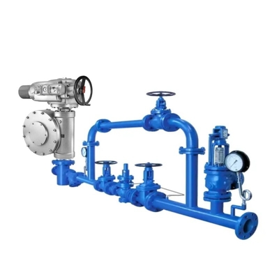 Η βαλβίδα Switching Skid είναι εξοπλισμένη με ένα Auma SA ηλεκτρικό ενεργοποιητή και ένα GK οδοντικό energy box
