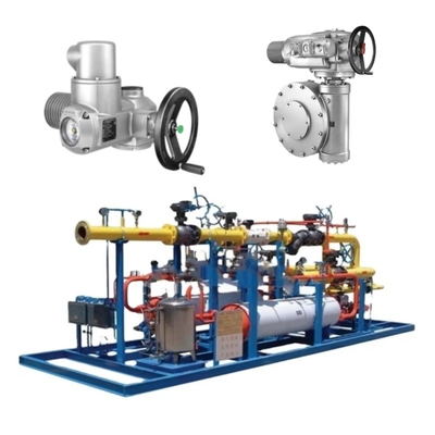 Η βαλβίδα Switching Skid είναι εξοπλισμένη με ένα Auma SA ηλεκτρικό ενεργοποιητή και ένα GK οδοντικό energy box