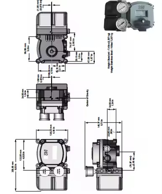 Μέρη Masoneilan SVI II AP Advanced Performance Digital Valve Positioner με ASCO Solenoid Valve για την Κίνα