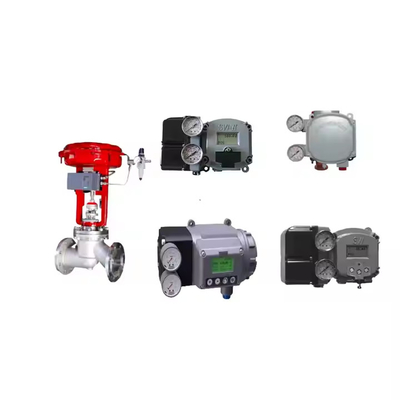 DN250 Πνευματικές βαλβίδες ελέγχου με SVI2-21123121 Masoneilan ψηφιακό ελεγκτή θέσης βαλβίδας και 78-40 ρυθμιστή φίλτρου