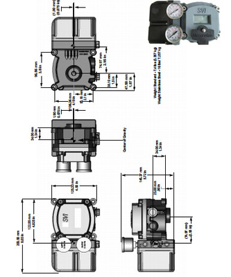 Κίνα Βαλβίδα Ελέγχου Με Masoneilan SVI2-21123111 Βαλβίδα Positioner Και Emerson Fisher 67DR βαλβίδα μείωσης πίεσης