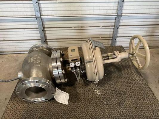 Συμπλέκτης ελέγχου σφαίρας SAMSON 3241 της κλάσης πίεσης ANSI 300 και ανοξείδωτου χάλυβα για βαλβίδες με βαλβίδα ηλεκτροσόκ ASCO