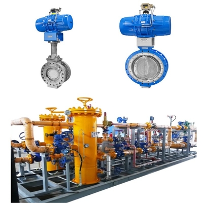 Ελέγχου πίεσης και ροής με αντλία Samson 43 Series Pneumatic Butterfly Valves μαζί με 3730 positioners βαλβίδων