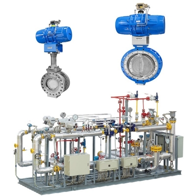 Ελέγχου πίεσης και ροής με αντλία Samson 43 Series Pneumatic Butterfly Valves μαζί με 3730 positioners βαλβίδων