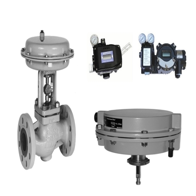 Η βαλβίδα Samson 3241 Globe και η βαλβίδα 3271 Pneumatic Actuator, εξοπλισμένες με τοποθετητή βαλβίδων εγχώριας παραγωγής.