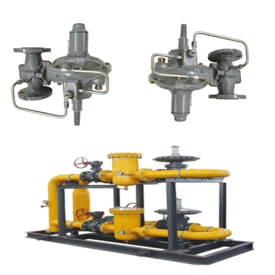 Ρυθμιστής πίεσης/ελέγχου ροής Skid Emerson Fisher 299H/299HV/299HR/299HVR ρυθμιστής πίεσης και Wicka ζυγομέτρη