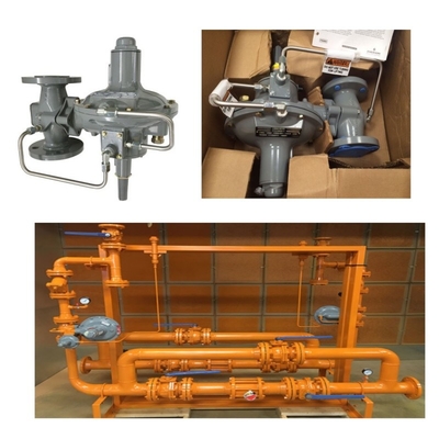 Ρυθμιστής πίεσης/ελέγχου ροής Skid Emerson Fisher 299H/299HV/299HR/299HVR ρυθμιστής πίεσης και Wicka ζυγομέτρη