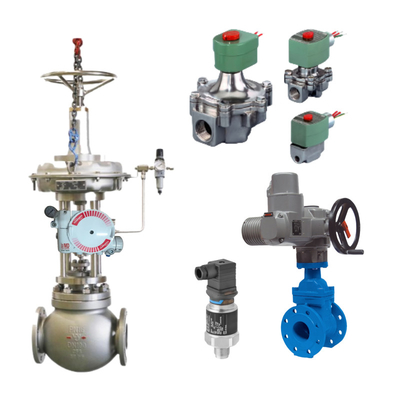 Κινέζικη βαλβίδα ελέγχου με Flowserve 3200MD σειρά Positioner ψηφιακή βαλβίδα και ASCO Solenoid βαλβίδα σε αποθεματικό