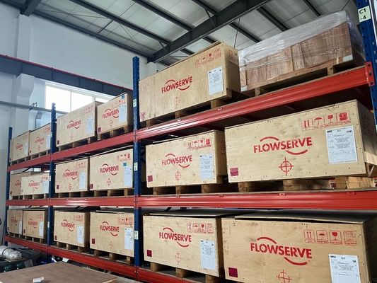 Κινέζικη βαλβίδα ελέγχου με Flowserve 3200MD σειρά Positioner ψηφιακή βαλβίδα και ASCO Solenoid βαλβίδα σε αποθεματικό