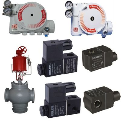 New Pneumatic Control Valve and ASCO Solenoid Valve and FLOWSERVE 3200MD 520MD 3800MD Valve Positioner