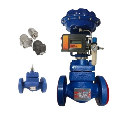 Η βαλβίδα ελέγχου της Spirax Sarco KE73 με τοποθετητή Fisher DVC2000 και ατμοπαγίδα με φτερό FT14/FT44/FTS14-10/TD32F DN40 Spirax Sarco