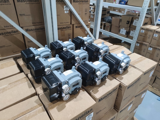 Η βαλβίδα ηλεκτροσόκ Parker 321f35 με τοποθετητή βαλβίδας Masoneilan SVI2 κατάλληλη για ηλεκτρική ενέργεια