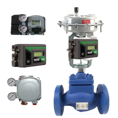 Πνευματικές βαλβίδες ελέγχου με Fisher DVC2000 MAsoneilan SVI1000/SVI2 για σωλήνες ή τοίχους