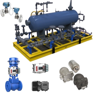 Πυροπλέκτης Spiraxsraco FT14 και Bithermo Πνευματική βαλβίδα ελέγχου με Rosemount Transmitter για σύστημα ατμού