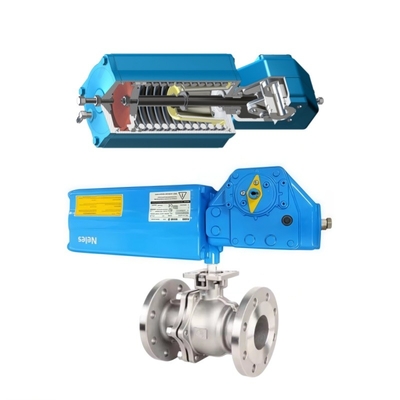 Αποθεματικό Neles K σειράς Limit Switch Διπλή δράση B1 Valmet τύπου έμβολο Τρίμηνο στροφή Πνευματικοί ενεργοποιητές με βαλβίδα μπάλα