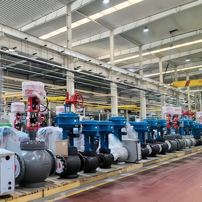 Industrial Digital Valve Positioners Flowserve Logix 3800 Auxiliary Feedwater Regulating Control Valve for Power Station