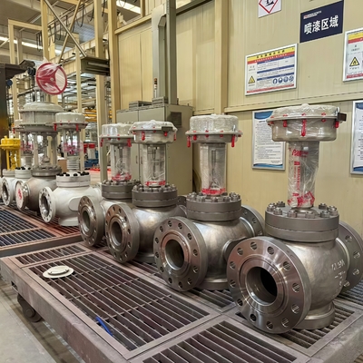 China WUZHONG High Pressure Balanced Cryogenic Control Valve and Neles ND7000 Intelligent Valve Controller