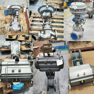 Positioner βαλβίδων ελέγχου με Samson 3755 πνευματικοί ενισχυτής και KOSO EPA800 όγκου