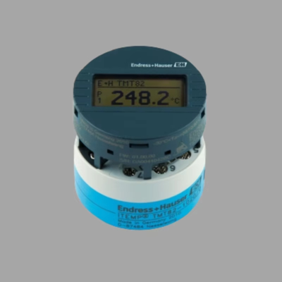 Endress+Hauser Proline Prowirl O 200 vortex flowmeter and ITEMP TMT82 HART 7 temperature transmitter with flow control valve assembly