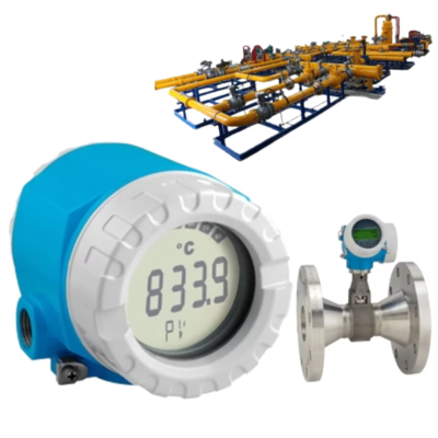 Pressure/flow control device with Endress+Hauser Proline Prowirl D 200 vortex flowmeter and ITEMP TMT188 temperature transmitter