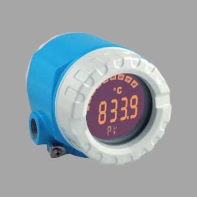 Pressure/flow control device with Endress+Hauser Proline Prowirl D 200 vortex flowmeter and ITEMP TMT188 temperature transmitter
