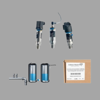Natural gas valve assembly with Endress+Hauser Proline Prowirl D 200 vortex flowmeter and Cerabar PMC21 pressure transmitter sensor