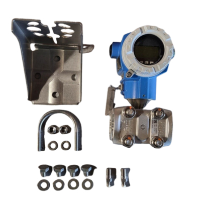Pressure reducing and temperature station equipped with an Endress+Hauser Deltabar Proline Prowirl R200 vortex flowmeter and a PMD75B pressure transmitter.