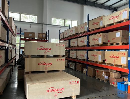 Βαλβίδα σφαιρών Wuzhong με Positioner βαλβίδων Flowserve 3200MD το ρυθμιστή φίλτρων του Φίσερ 67CFR