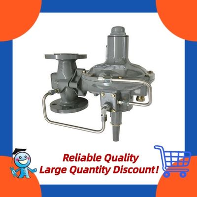 Natural Gas Industrial Boilers Pressure Control Valve Fisher 299H Series Pressure Reducing Regulators Pilot Operated Flanged