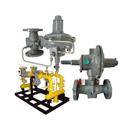 Natural Gas Industrial Boilers Pressure Control Valve Fisher 299H Series Pressure Reducing Regulators Pilot Operated Flanged