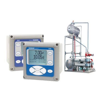 Δύο εισροές PH ORP Αναλυτής μετρήσεων πολλαπλών παραμέτρων Emerson Rosemount 1056 4 Wire Transmitter HART Επικοινωνιακός πομπός