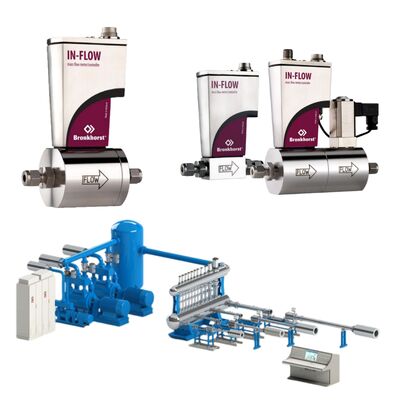 Πραγματικό μέτρο ροής Bronkhorst IN-FLOW MFM και E+H ∆ανεικό για συγκόλληση, κοπή λέιζερ και ανάμειξη αερίων, γρήγορη παράδοση