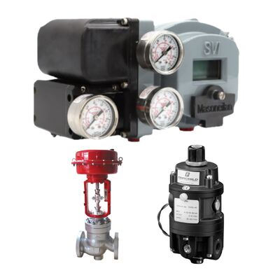 Ηλεκτρονικά ελεγχόμενος πνευματικός αισθητήρας Fairchild T5700 και ρυθμιστής θέσης βαλβίδας Masoneilan SVI2AP/SVI II σειράς SVI2AP-21123111 (με οθόνη LCD), ολοκαίνουργια, σε απόθεμα.