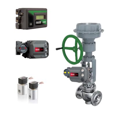 Πνευματική βαλβίδα Positioner βιομηχανίας πετρελαίου και αερίου Fisher DVC2000 DVC6200 3661 And ASCO 2 Way Solenoid Valve