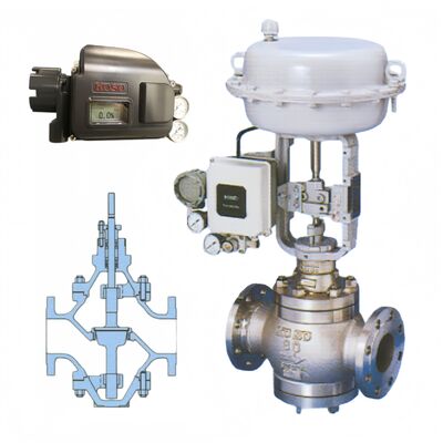 KOSO 520C 530C Κύρια και κατώτερα καθοδηγούμενες διπλές βαλβίδες σφαίρας για τη χημική βιομηχανία πετρελαίου και αερίου