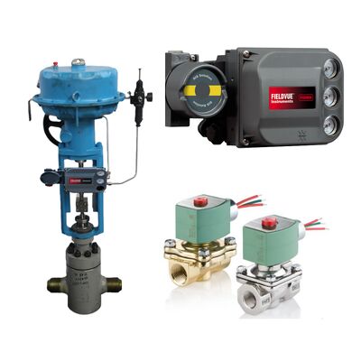 ΑΣΚΟ Σολενοειδείς βαλβίδες τροχιάς και Emerson Fisher DVC6200 σειράς έξυπνος ψηφιακός ελεγκτής θέσης βαλβίδας