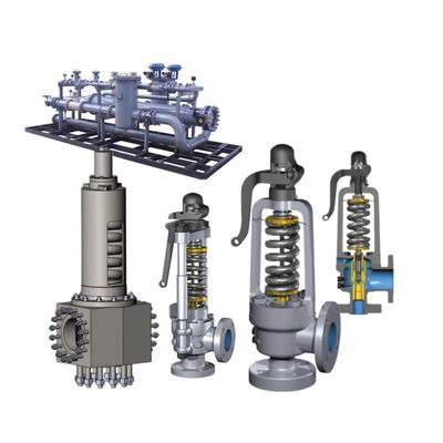 Ενοποιημένη βαλβίδα ασφαλείας Maxiflow με ελατήριο για ατμό υψηλής θερμοκρασίας με API 526 Standard