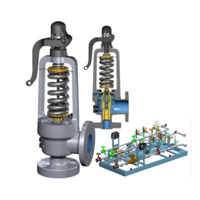 Βαλβίδα ασφαλείας πιστοποιημένη κατά ASME με δυνατότητα υψηλής ροής και ισορροπημένον ελάσμα για προστασία πίεσης βιομηχανικών λεβήτων